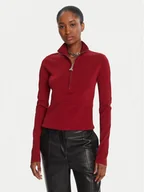 Swetry damskie - Patrizia Pepe Sweter 8K0323 K274 Czerwony Regular Fit - miniaturka - grafika 1