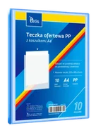 Teczki i skoroszyty - Teczka ofertowa A4 PP + 10 koszulek niebieska - Tetis - miniaturka - grafika 1