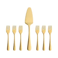 Zestawy sztućców - Zestaw widelczyków z łopatką SLIM GOLD VILLA ITALIA - miniaturka - grafika 1