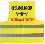 Odzież robocza - Kamizelka odblaskowa z nadrukiem OPERATOR DRONA rozmiar XXL - miniaturka - grafika 1