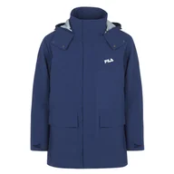 Kurtki męskie - Męska Kurtka FILA TANVALD LIGHT PADDED PARKA FAM0195-50001 – Niebieski - miniaturka - grafika 1