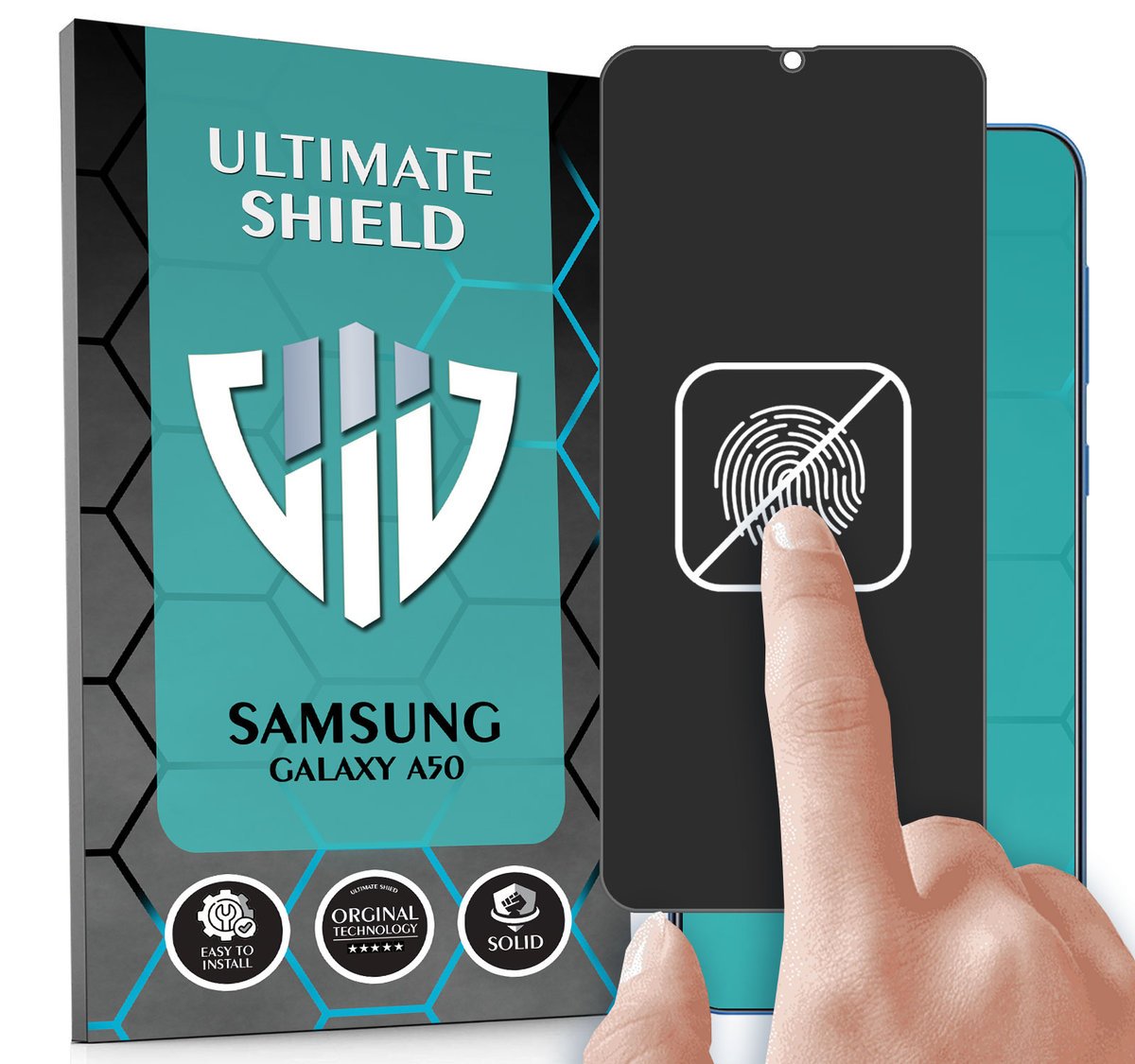 FOLIA DO SAMSUNG GALAXY A50 HYDROŻELOWA MATOWA BRAK ODCISKÓW CAŁY EKRAN 5D