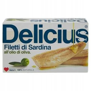 Delicius Filety z sardynek w oliwie z oliwek 120 g - Szybkie dania obiadowe - miniaturka - grafika 1