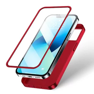 Joyroom 360 Full Case etui pokrowiec do iPhone 13 obudowa na tył i przód + szkło hartowane czerwony (JR-BP927 red) - Etui i futerały do telefonów - miniaturka - grafika 4