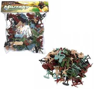 ZESTAW ŻOŁNIERZYKÓW 78 ELEMENTÓW ZABAWKA DLA DZIECI - Zabawy w naśladowanie dorosłych - miniaturka - grafika 1