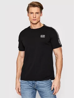 Koszulki męskie - Emporio Armani EA7 T-Shirt 3LPT18 PJ02Z 0200 Czarny Regular Fit - grafika 1