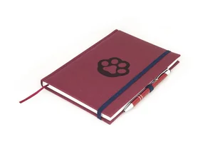 ŁAPKA Notes długopis kratka Lazio bordowy GRA1 - Planery - miniaturka - grafika 1