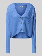 Swetry damskie - Kurtka z dzianiny o kroju regular fit z obniżonymi ramionami model ‘CAROL’ - miniaturka - grafika 1