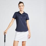 Koszulki i topy damskie - Koszulka polo do golfa z krótkim rękawem damska Inesis WW500 - miniaturka - grafika 1