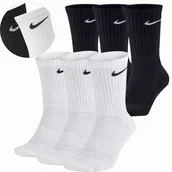 Skarpetki męskie - NIKE ORYGINALNE SKARPETY SKARPETKI WYSOKIE 38-42 6 PAR BIAŁE I CZARNE - miniaturka - grafika 1