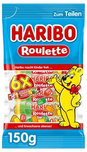 Haribo, żelki owocowe Roulette, mix smaków, 150g, 6 sztuk - Żelki - miniaturka - grafika 1
