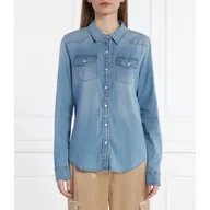 Koszule damskie - GUESS Jeansowa koszula Slim Fit - miniaturka - grafika 1