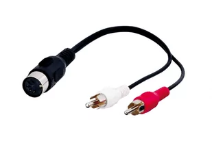 Wentronic 0.2 m 2 X wtyczka cinch na 5-biegunowe złącze DIN 50004-GB - Kable - miniaturka - grafika 2