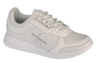 Sneakersy damskie - Calvin Klein Runner Laceup YW0YW00375-0K4, damskie sneakersy, białe, rozmiar 37 - miniaturka - grafika 1