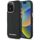 Etui i futerały do telefonów - Karl Lagerfeld Etui Saffiano Full Wrapped MagSafe do iPhone 16 Pro, czarne - miniaturka - grafika 1