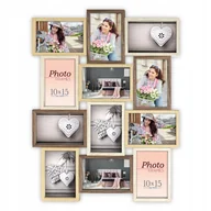Albumy fotograficzne - Galeria drewniana multirama 12 zdjęć 10x15 duża - miniaturka - grafika 1