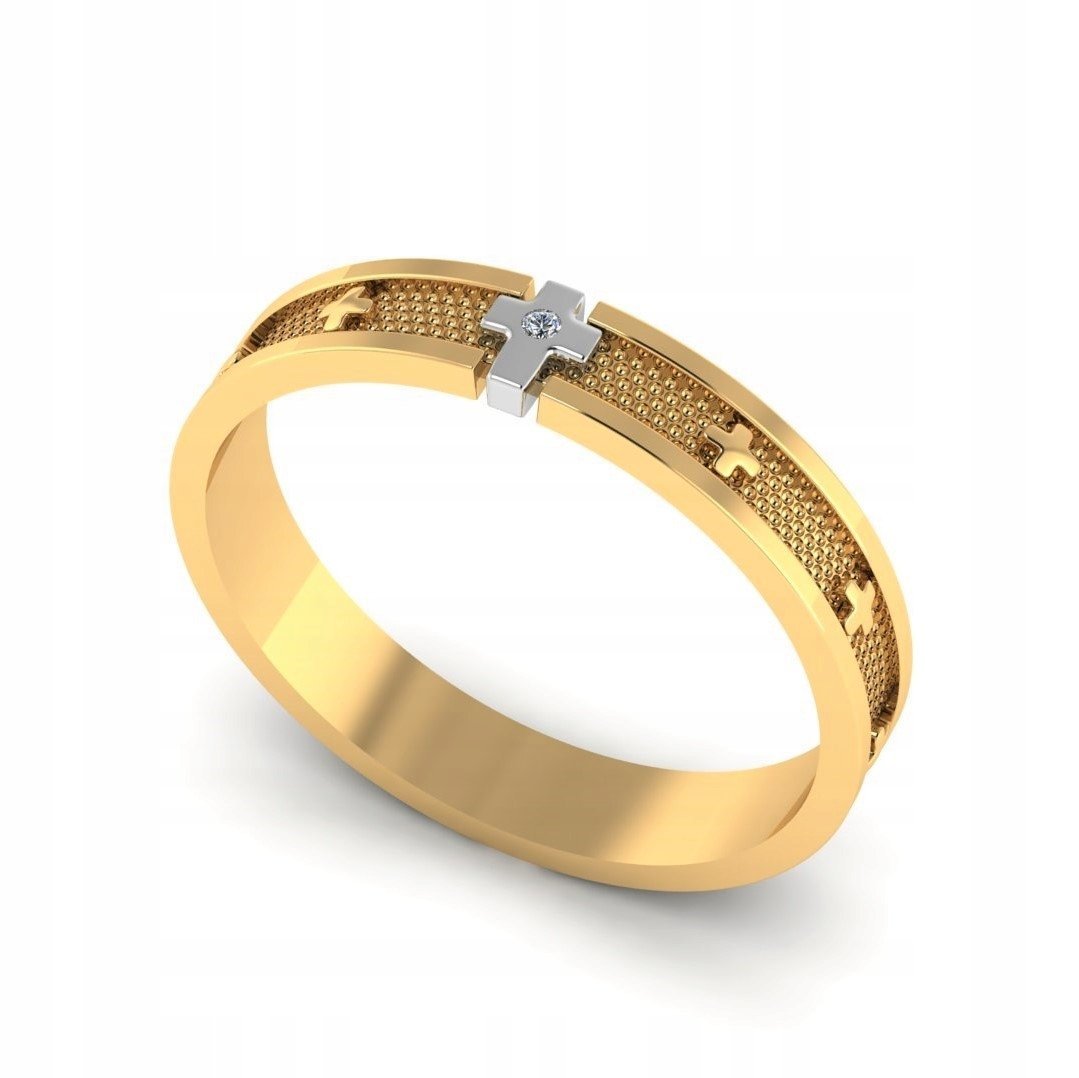 ZŁOTY PIERŚCIONEK RÓŻANIEC CYRKONIA 333 R: 18