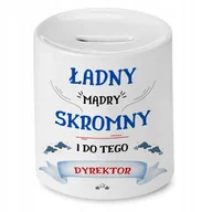 Skarbonki - Skarbonka Dla Dyrektora na Urodziny na Prezent z Nadrukiem ze Zdjęciem - miniaturka - grafika 1