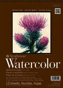 Blok Do Akwareli 400 18X25 Strathmore Na Spirali 300G, 12K - Podobrazia, bloki, papiery - miniaturka - grafika 1