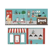 Firany i zasłony dla dzieci - Zasłona dziecięca do łóżka 196,5x86,5 cm Pet Shop – Vipack - miniaturka - grafika 1