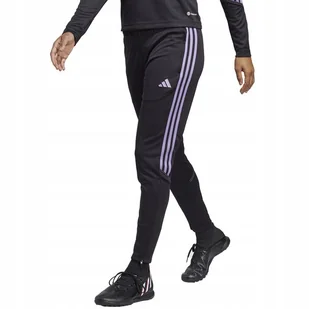Spodnie damskie adidas Tiro 23 Club Training czarno-fioletowe IC1601 XL - Spodnie damskie - miniaturka - grafika 1