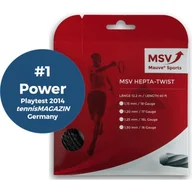 Tenis ziemny - Naciąg do rakiety tenisowej MSV Hepta Twist antracyt set 12 m. - - miniaturka - grafika 1
