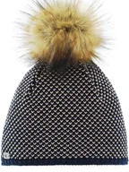 Czapki damskie - Eisbär Czapka "Sanja Lux" w kolorze granatowo-jasnobrązowo-beżowym - miniaturka - grafika 1