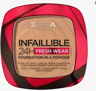 Pudry do twarzy - L'Oréal Paris Infaillible 24H Fresh Wear puder do makijażu 245 Golden Honey, 53,4 g - miniaturka - grafika 1