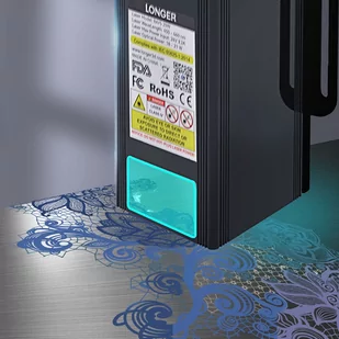 LONGER RAY5 20W Laser Engraver, 0.08*0.1mm Laser Spot, Color Touchscreen, 32-Bit Chipset, APP Connection, 375*375mm - Grawerowanie i akcesoria - miniaturka - grafika 5