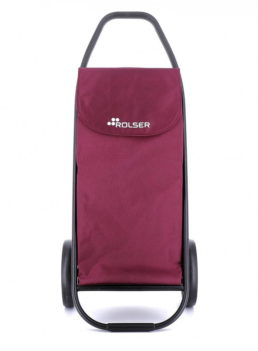 Wózek na zakupy ROLSER COM 8 Tube - burdeos