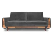 Sofy i kanapy - Sofa 3 GUSTAVO antracytowy, 230x98x98, tkanina - miniaturka - grafika 1