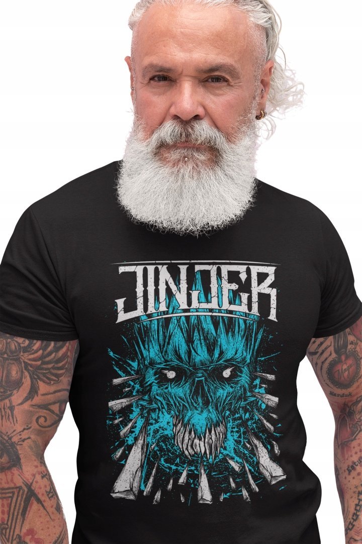 JINJER T-SHIRT KOSZULKA MĘSKA CZARNA metalcore death metal prezent rock L