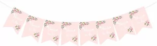 Baner na wieczór panieński Bride to be różowy - 250 cm - 1 szt. - Wieczór panieński i kawalerski - miniaturka - grafika 1
