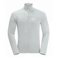 Bluzy męskie - Męska bluza polarowa Jack Wolfskin PRELIGHT FZ M cool grey - XL - miniaturka - grafika 1