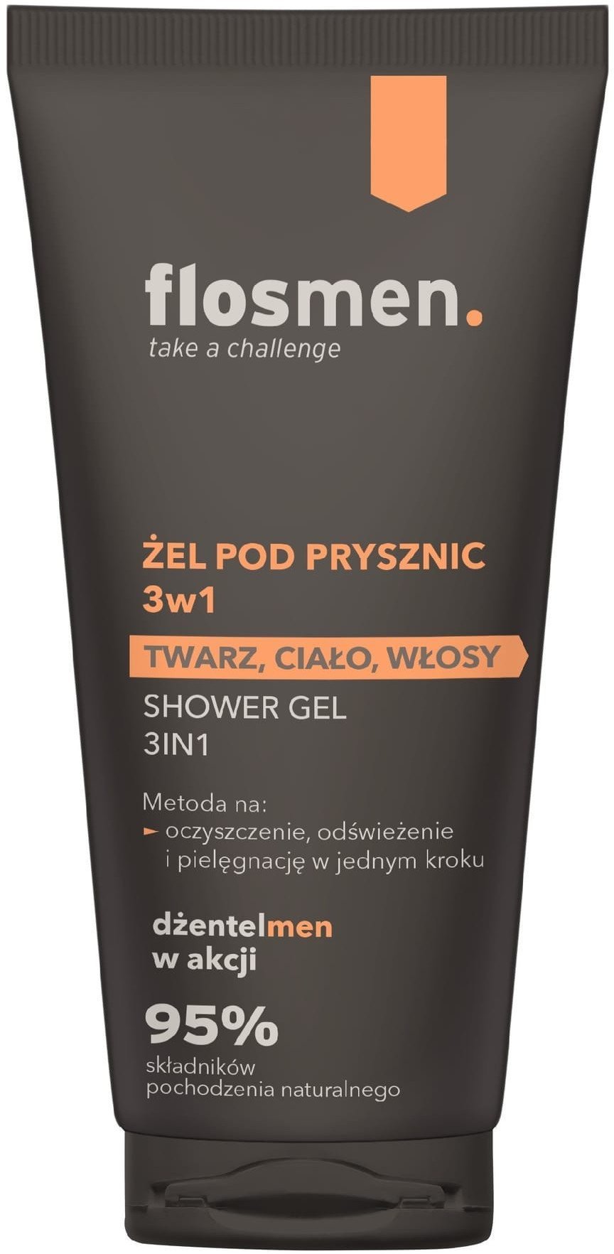 FLOSMEN Żel pod prysznic 3w1 225 ml