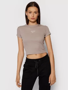 Koszulki i topy damskie - Reebok T-Shirt Classics GS1698 Szary Slim Fit - grafika 1