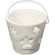 Świeczniki - Świecznik Ceramiczny w Kształcie Lampionu z Gwiezd - miniaturka - grafika 1