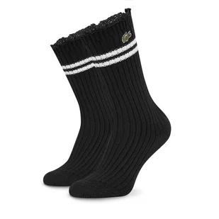 Skarpety długie Lacoste RA7788 Czarny - Skarpetki damskie - miniaturka - grafika 1
