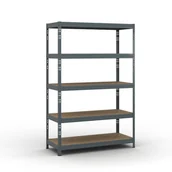 Szafy i regały magazynowe - B2B Partner Regał półkowy 1786 x 1200 x 500 mm, nośność 280 kg 540017 - miniaturka - grafika 1