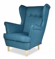 Fotele - Fotel USZAK turkusowa plecionka FAMILY MEBLE - miniaturka - grafika 1