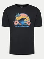 Koszulki męskie - Quiksilver T-Shirt Riding Today EQYZT07676 Czarny Regular Fit - miniaturka - grafika 1