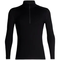 Bluzy sportowe męskie - Męska bluza Icebreaker M 260 Tech LS Half Zip Rozmiar: XL / Kolor: czarny - miniaturka - grafika 1