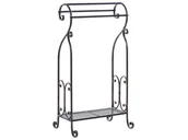 Wieszaki łazienkowe - Stojak Na Ręczniki 49 X 91 Cm Czarny Linares - miniaturka - grafika 1