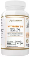 Witaminy i minerały - Altopharma Witamina D3 4000 IU 100 g 120 kapsułek miękkich 1146127 - miniaturka - grafika 1