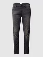 Spodnie męskie - Jeansy w dekatyzowanym stylu o kroju slim fit - miniaturka - grafika 1