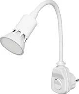 Lampy pozostałe - Lampka wtykowa do gniazdka Orno Lampka wtyczkowa z żarówką LED, biała - miniaturka - grafika 1