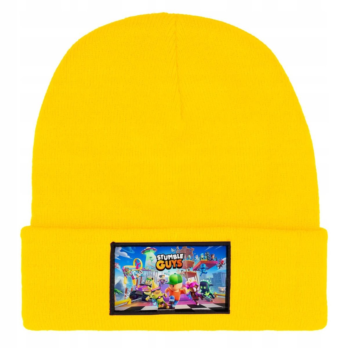 CZAPKA BEANIE ZIMOWA CIEPŁA ŻÓŁTA DLA DZIECI MOTYW STUMBLE MASTERS WZ