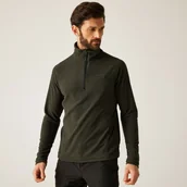 Bluzy sportowe męskie - Regatta Polar męski z suwakiem 1/2 Montes Zielony, Rozmiar: 2XL - miniaturka - grafika 1