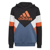 Bluzy sportowe męskie - Bluza adidas Essentials Colorblock Fleece Hoodie HN8556 - multikolor - Adidas - miniaturka - grafika 1