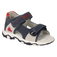 Buty dla dziewczynek - Befado obuwie dziecięce 170P097 niebieskie - miniaturka - grafika 1